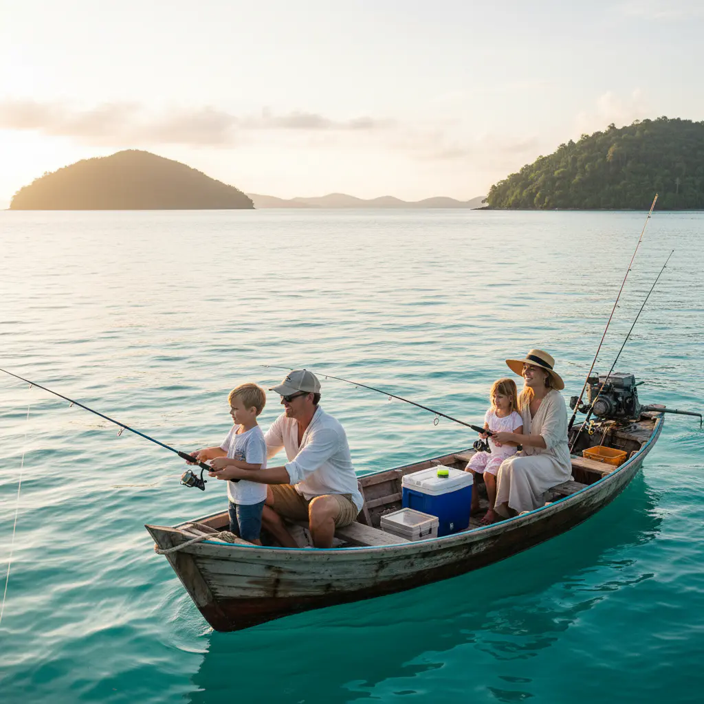 Pesca em família